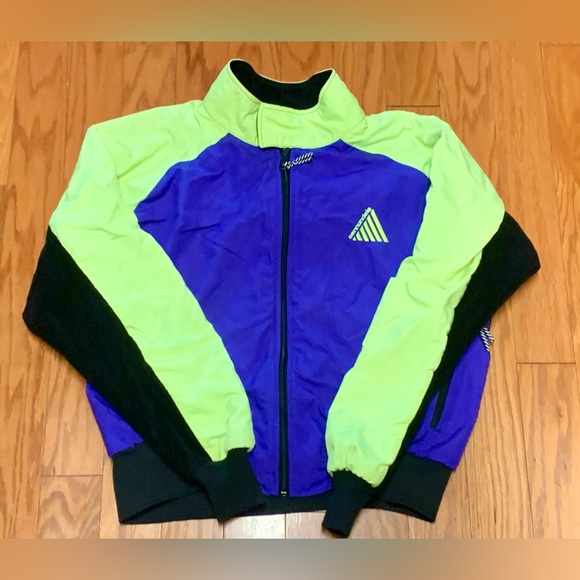1990 Vintage Poly Fleece Fabric CANNONDALE Mountain Biking Athletic Jacket - Picture 1 of 14